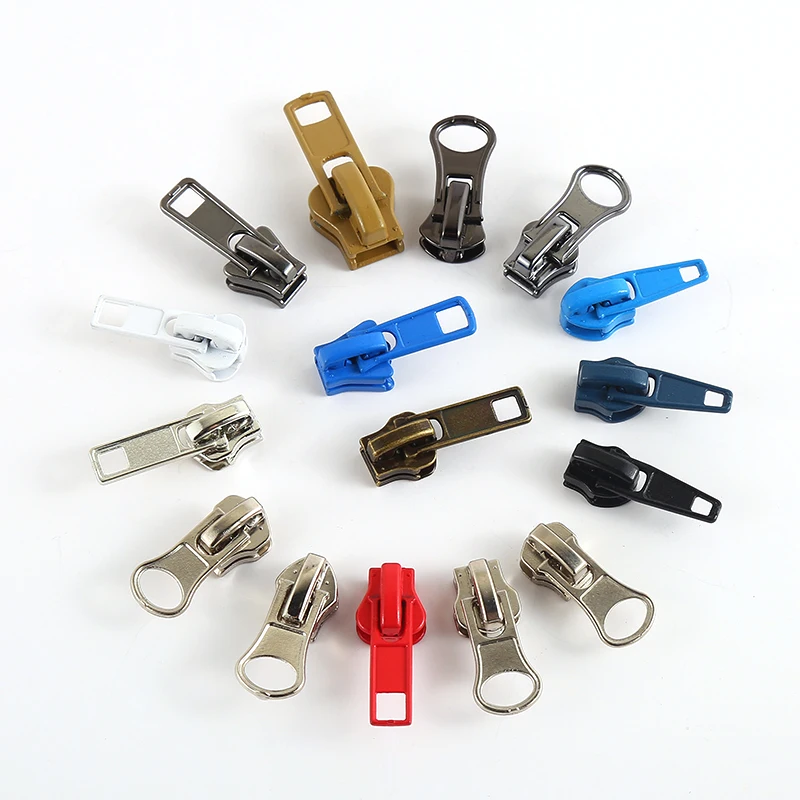 Zipper Head for Clothes Home Textile Baggage Wholesale Custom Colored Bags Shoes #5 Zinc Alloy Zipper Pull