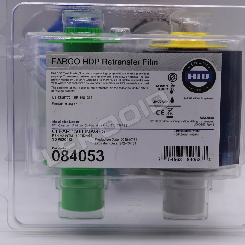 Fargo HDP5000 лента для принтера карт и переводная пленка-Fargo 84051 и Fargo 84053