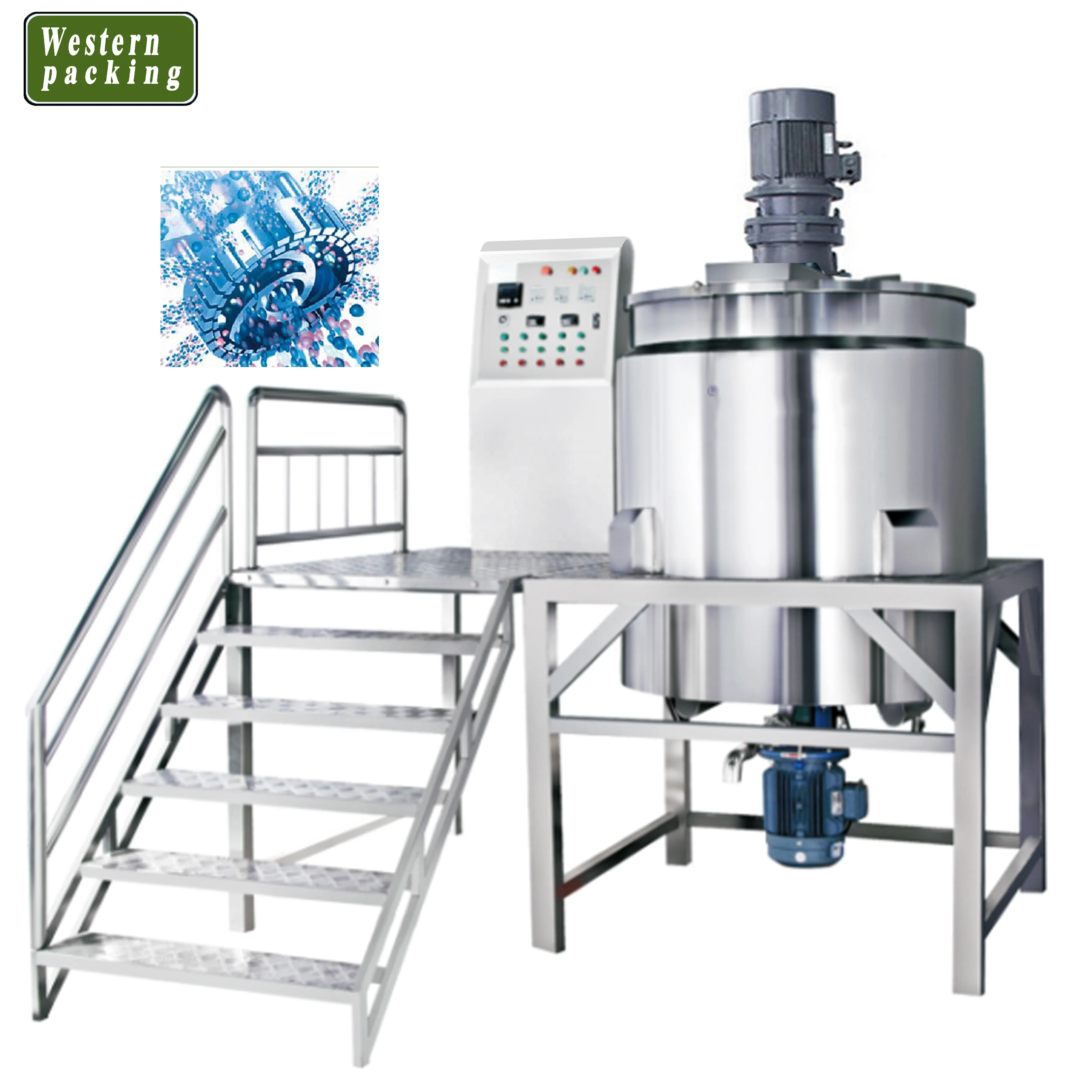 TUV,CE,GMP cream homogenizer mixer