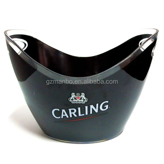 
Eco friendly Food Grade Transparent Color Acrylic Double Wall Plastic Ice Bucket 