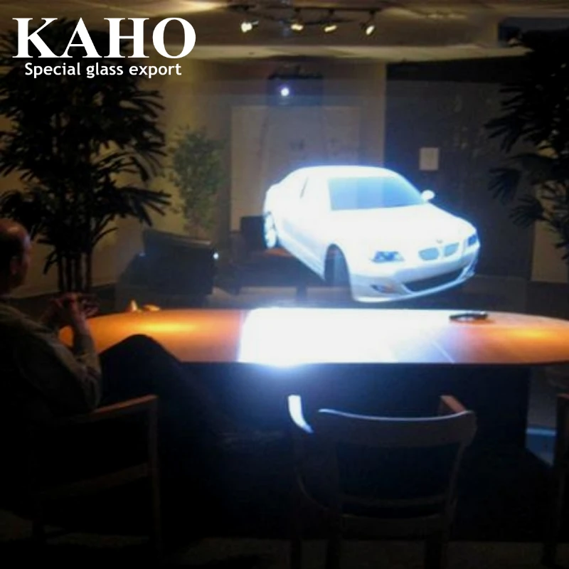 Self Adhesive Transparent Lamination 3D Rear Projection Screen Holographic Window Film