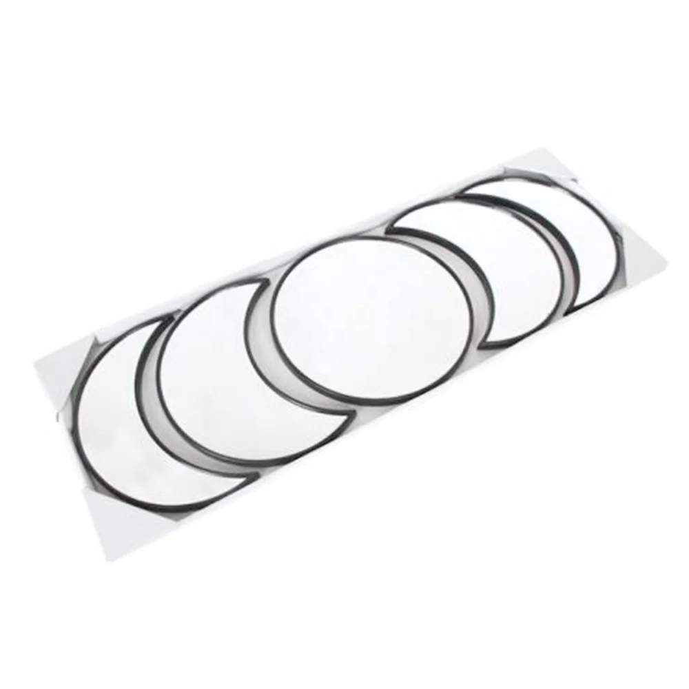 Foryoudecor geometric custom black and gold moon wall hanging mirrors 5 pack display metal frame mirrors for living room decor