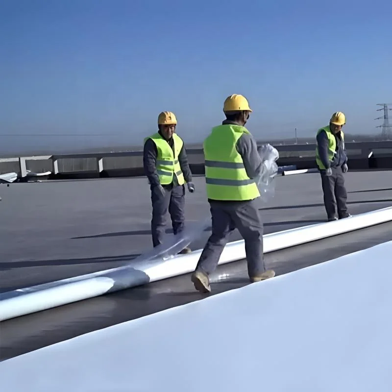 Exposed UV Resistant 1.5mm Self-adhesive TPO Rubber Roof Waterproofing Membrane for Metal Concrete Wood Terrace Roof