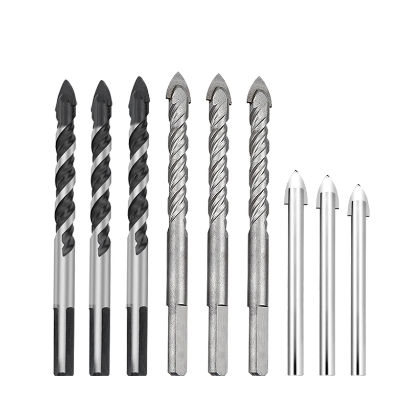 Carbide Triangle Drill Ceramic/Marble Stainless Steel Hole Puncher Twist Triangle Drill 6-12mm
