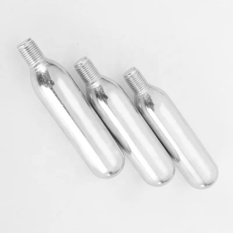Derong Factory 12g 16g 24g 25g Refillable Co2 Cylinder 16 Gram CO2 Cartridge For Bike Tire Inflate