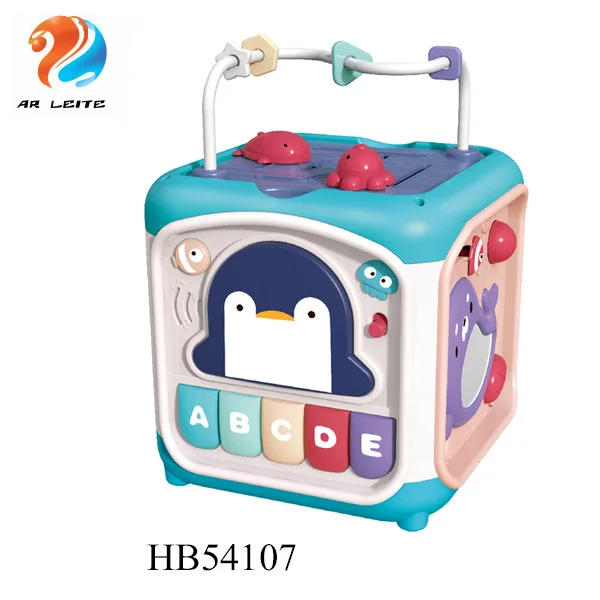 New Design Kids Musical Piano Hexahedral Toys Gear Game Intelligent Building Block Children Educational Toy for Fun