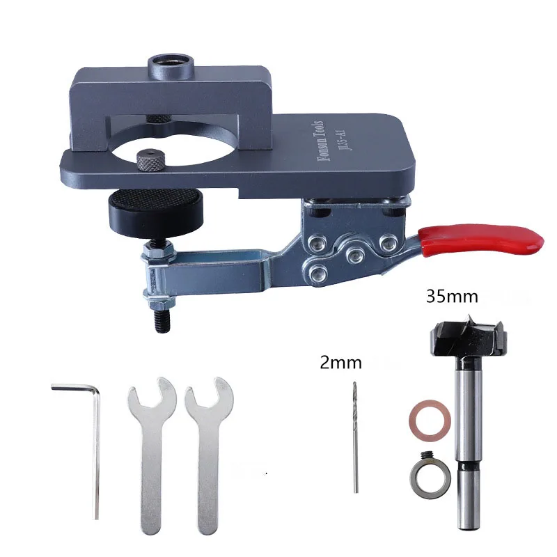 35mm Woodworking Hole Drilling Locator Hinge Hole Opener Drilling Installation Tools Boring Dowel Jig