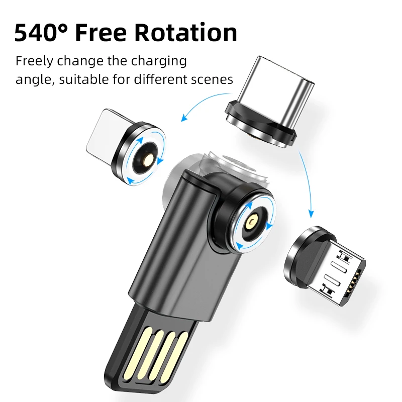 Оптовая продажа Универсальный Магнитный USB к micro/type-c /i-адаптер для разъем преобразователь USB-C Android магнит телефонный