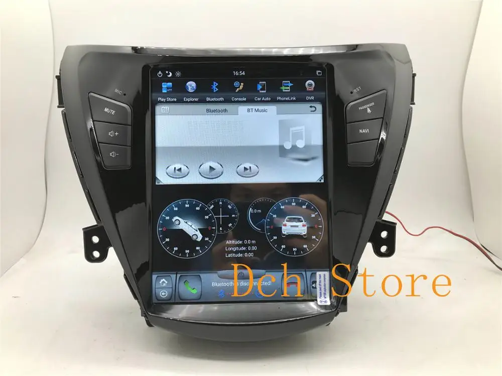 10.4 inch android 11 car dvd player gps navigation for elantra 2011-2013 tesla screen stereo auto RADIO multimedia 8G 128G DSP