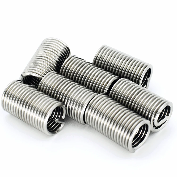 High grade Stainless steel m2 m3 m5 m8 m10 free running external wire coil threaded screw insert
