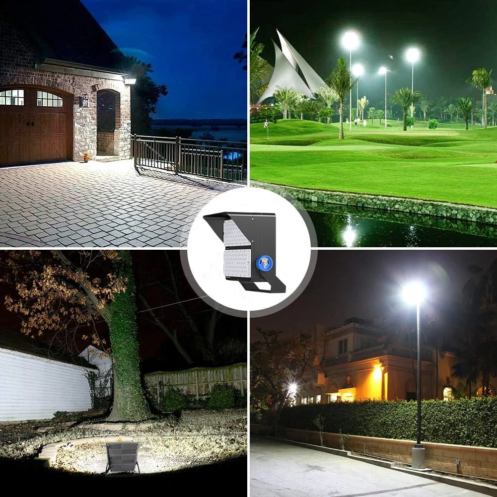Hishine Led Stadium Lights Flood Light 150w 400watt Tower Pole Football Outdoor Lamp Cayo 1000lumen Security High Mast Lighting