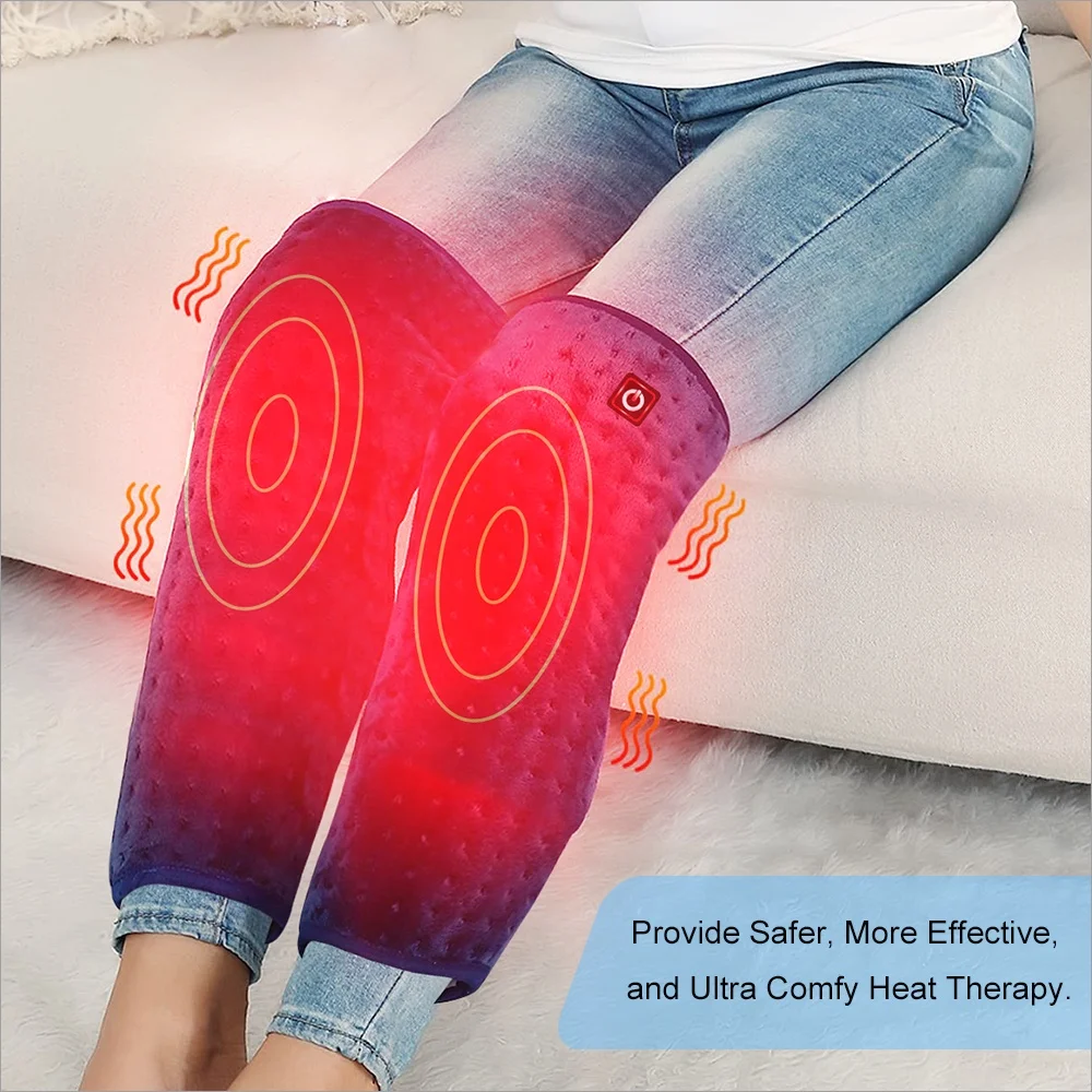 12V Knee Heating Pad for Knee Pain Relief with 3 level heating