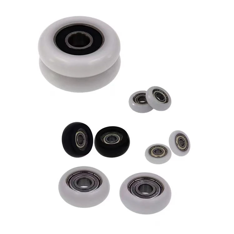 BSR63840-20 608zz 638zz подшипник шкив черный круглый пластиковый ролик 8*40*20 мм для дверных и оконных роликов