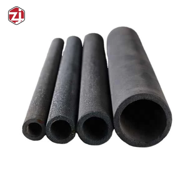 ZHIJING Industrial Refractory Reaction Bonded Sintered Recrysta Silicon Carbide Sic Ceramic Tube Pipe Bush