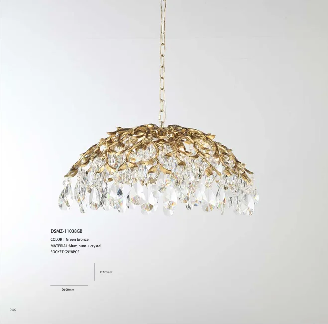 Luxury Living Room Lamp Crystal Ceiling Lamp Villa Banquet Decoration Tree Branch Crystal Chandelier