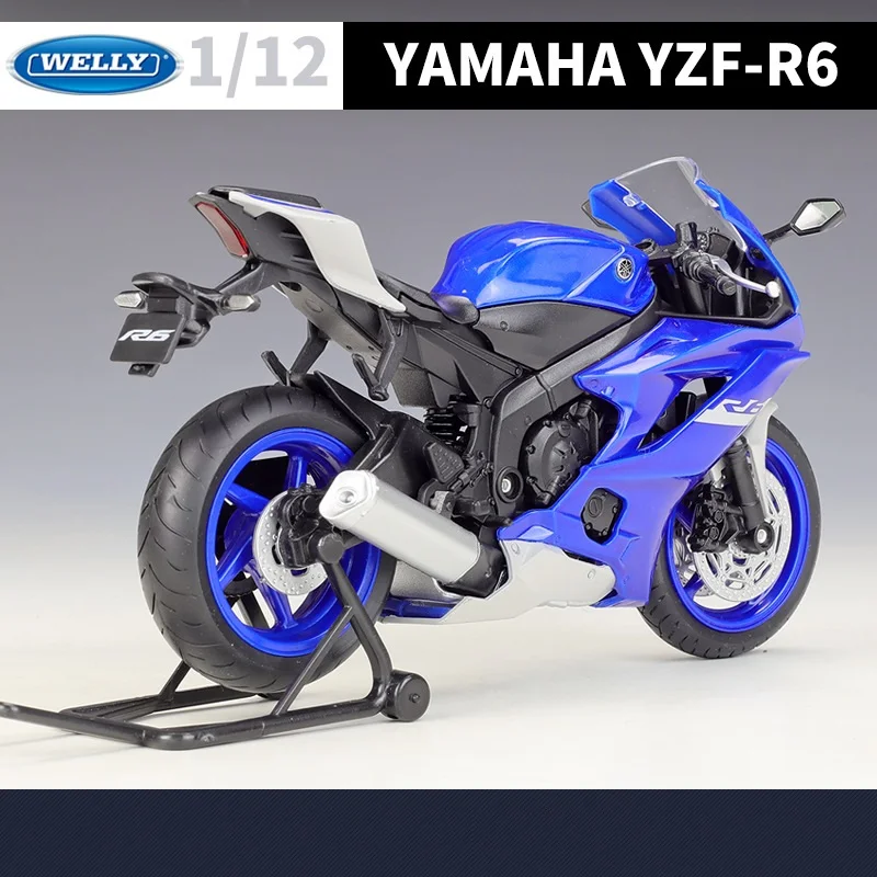WELLY 1:12 YAMA-HA 2020 YZF-R6 тяжелый мотоцикл имитационная модель сплава.