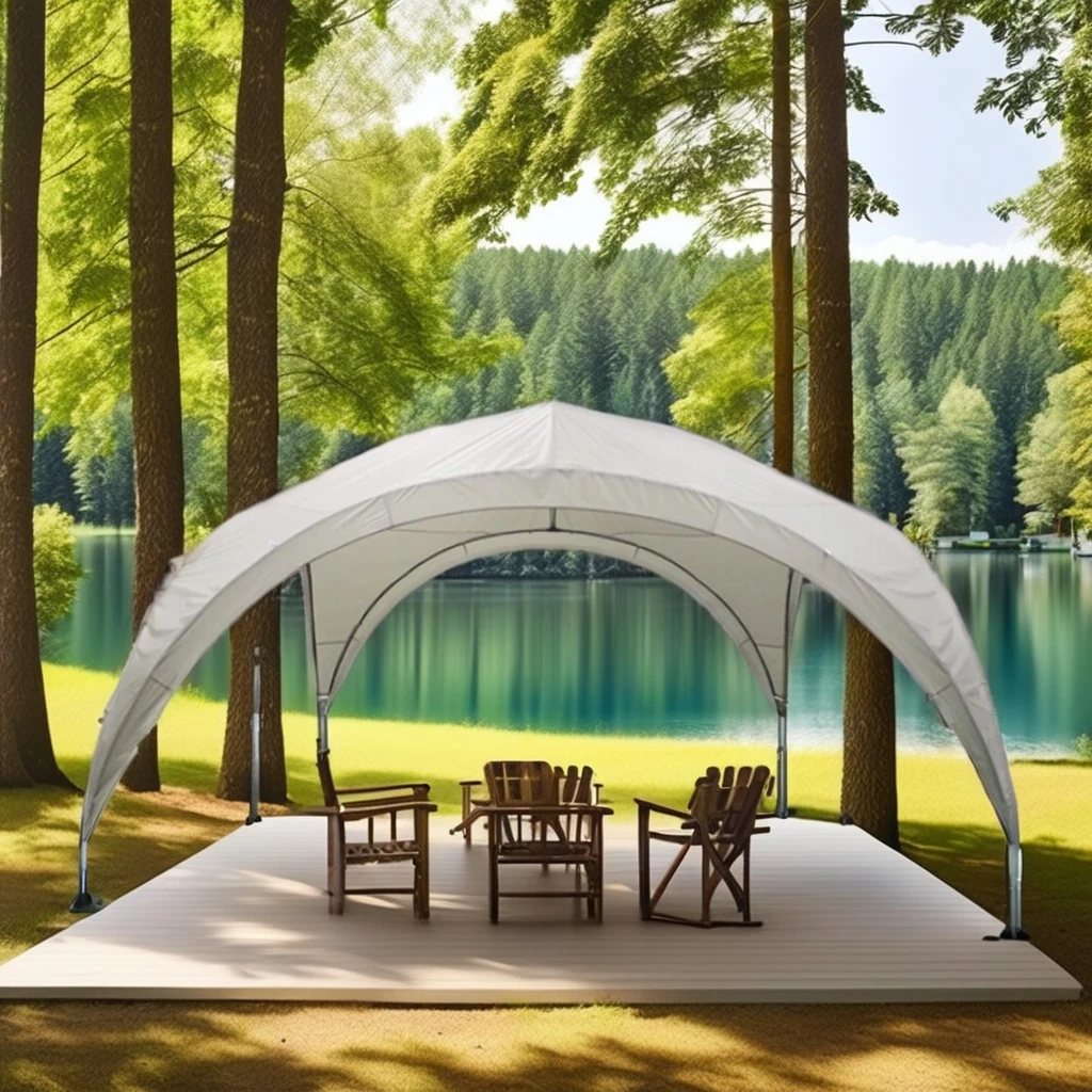Outdoor Equipment House Tent 3.65x3.65x2.28M Glamping Dome One Bedroom Pergola Gazebo Pavilion