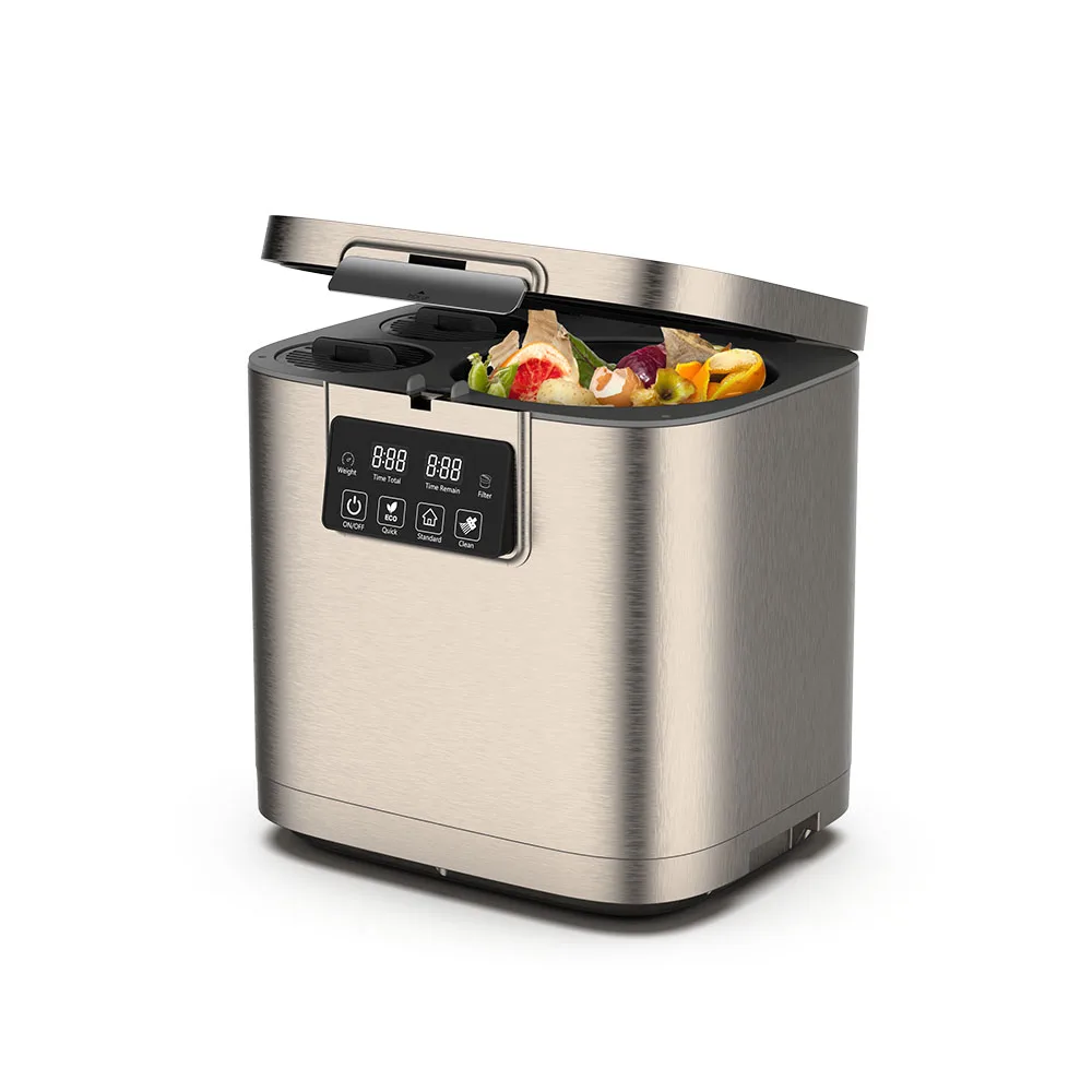 household stainless steel kitchen food garbage disposal electric waste food recycling machine composting for home