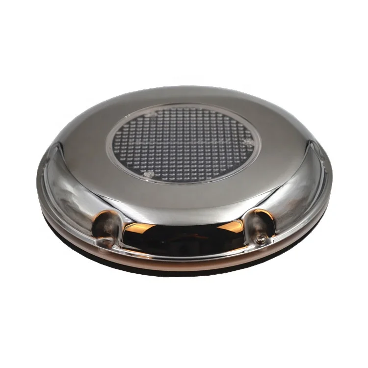 Stainless Steel  Solar Powered Ventilation Fan with Rechargeable Battery and Switch