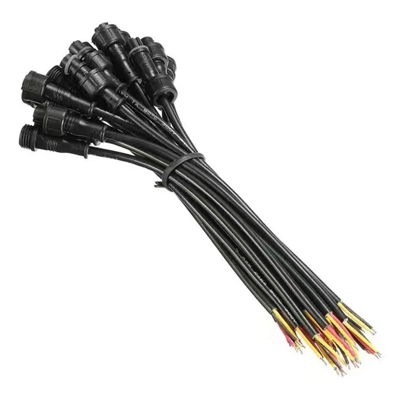 Led Outdoor Lighting 2 3 4 5 6 7 Pin M6 M8 M12  Waterproof Connector IP68 IP67 IP65