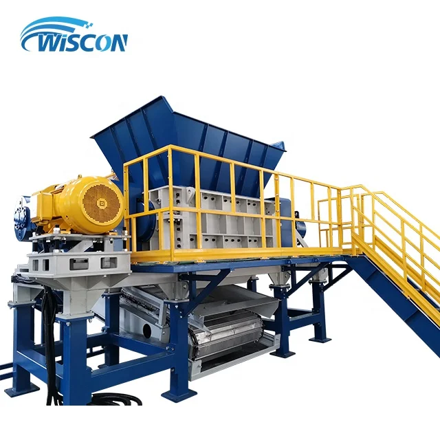 
High Quality Double Shaft Shredder Waste Computer Cell Phone TV Boards Scrap Metal PCB Board E Waste Shredding Recycling Machine 
