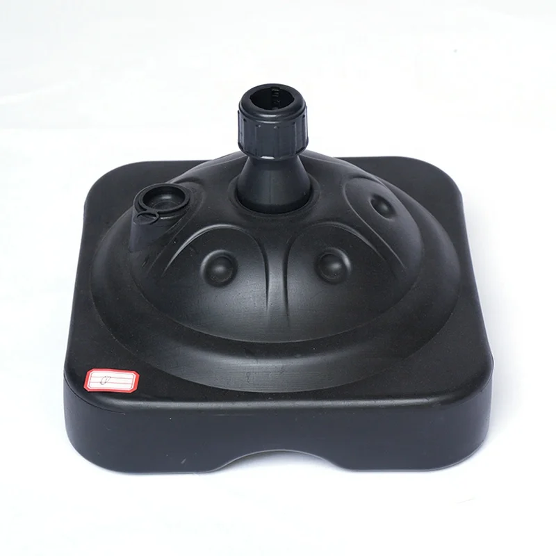 10 L Black  PP Beach  Umbrella quadrate  Base with Water Filled