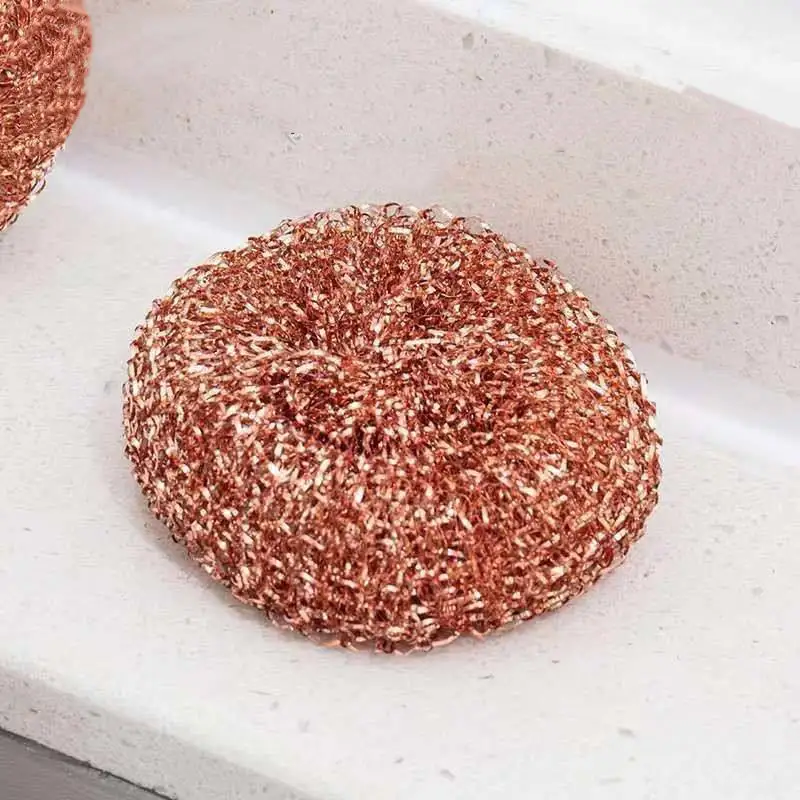 Pure Copper Wire Spiral  Scourer Kitchen Cleaning Ball 20g/pc