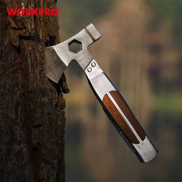 WORKPRO 12 в 1 Heavy Duty кемпинг на открытом воздухе Карманный многоцелевой инструмент топор