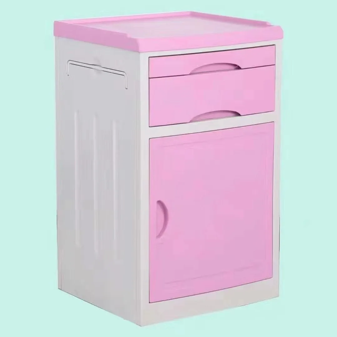 Medical furniture ward nursing home special ABS bedside table Moving bedside cabinets next to the bed