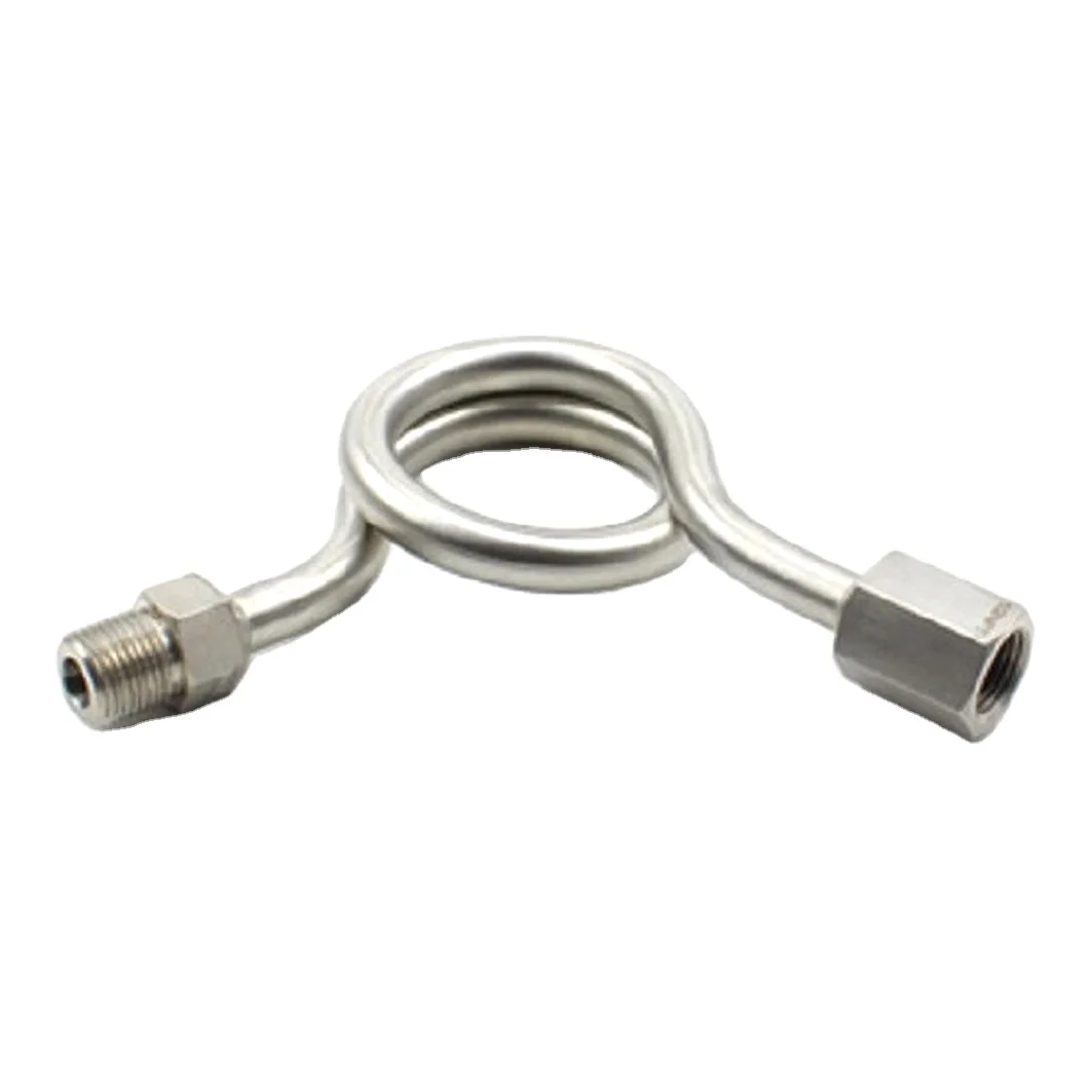 Hikelok 6000 высокого давления psi 1/4 '1/2' NPT BSP из нержавеющей стали сифоны для манометра
