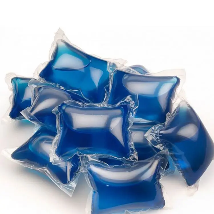 Wholesale OEM 15g (3in1) Multi-function liquid laundry detergent pods laundry washing capsules with Fabric softener