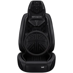 leather and velvet Custom  Four Seasons Universal Car Seat Cover Bag Set Customized with diamonds in winter