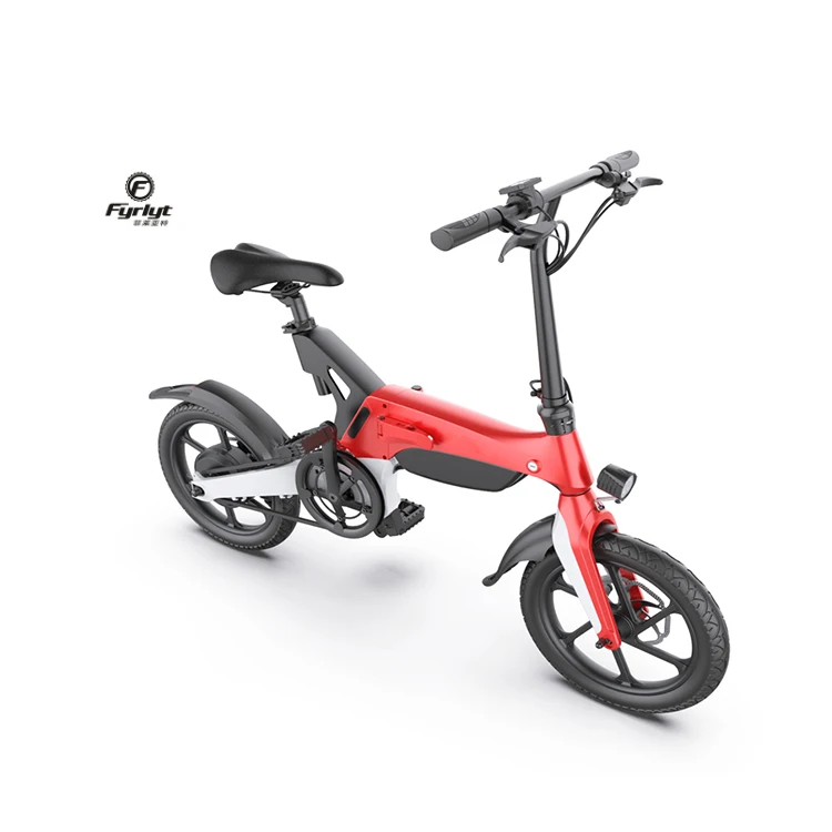 P2 16inch Magnesium alloy delivery e bike 36V 7.8Ah  ebike for adults double disc brake electric bike with removable battery