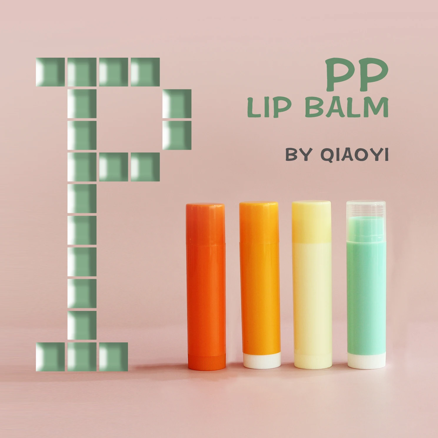 Eco-friendly lip balm container wholesale custom logo lipbalm tube recycle PP material lip balm cosmetic packaging LB-109