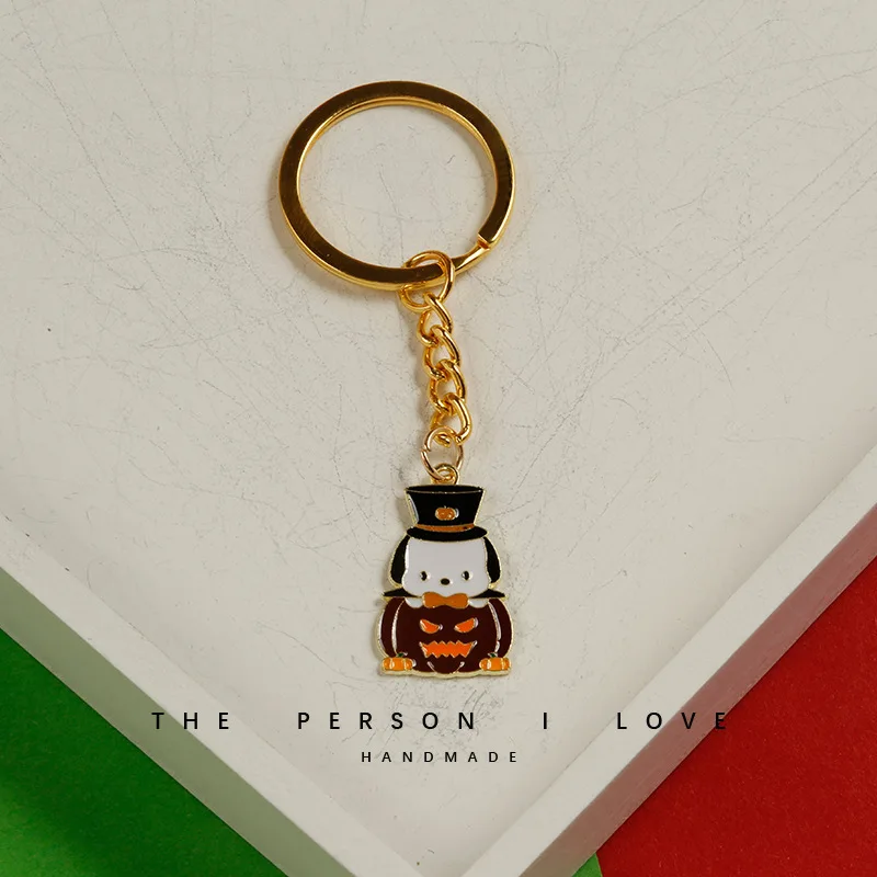 Wholesale Halloween pumpkin cool little couple mobile phone lanyard U disk anti-loss headphones bag hanging ornaments