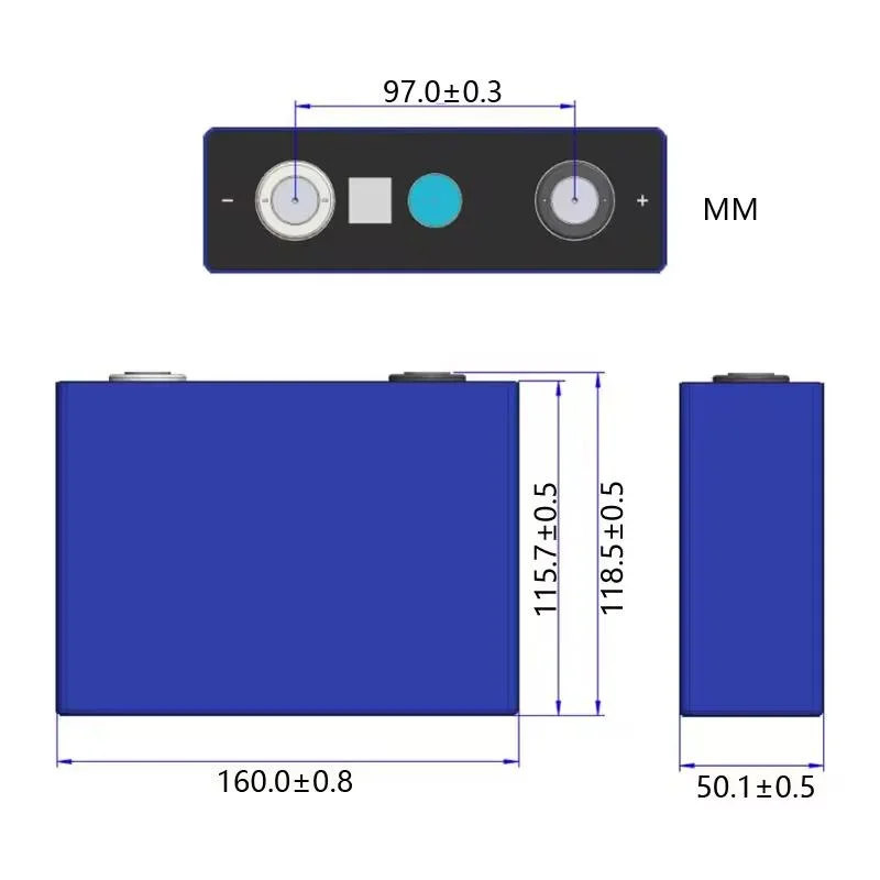Lf100la 3.2V 100ah LiFePO4 Battery Eg4 LiFePO4 Battery Power Wall LiFePO4 Battery for Electric Power Systems
