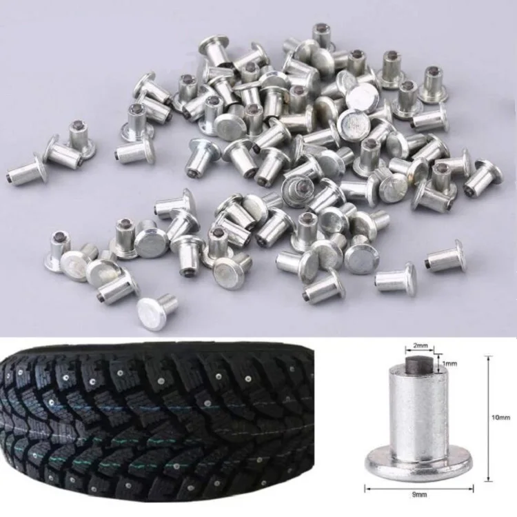 jx9-12-1 1000pcs 12mm carbide tire studs for Forklift and Off-Road Vehicle