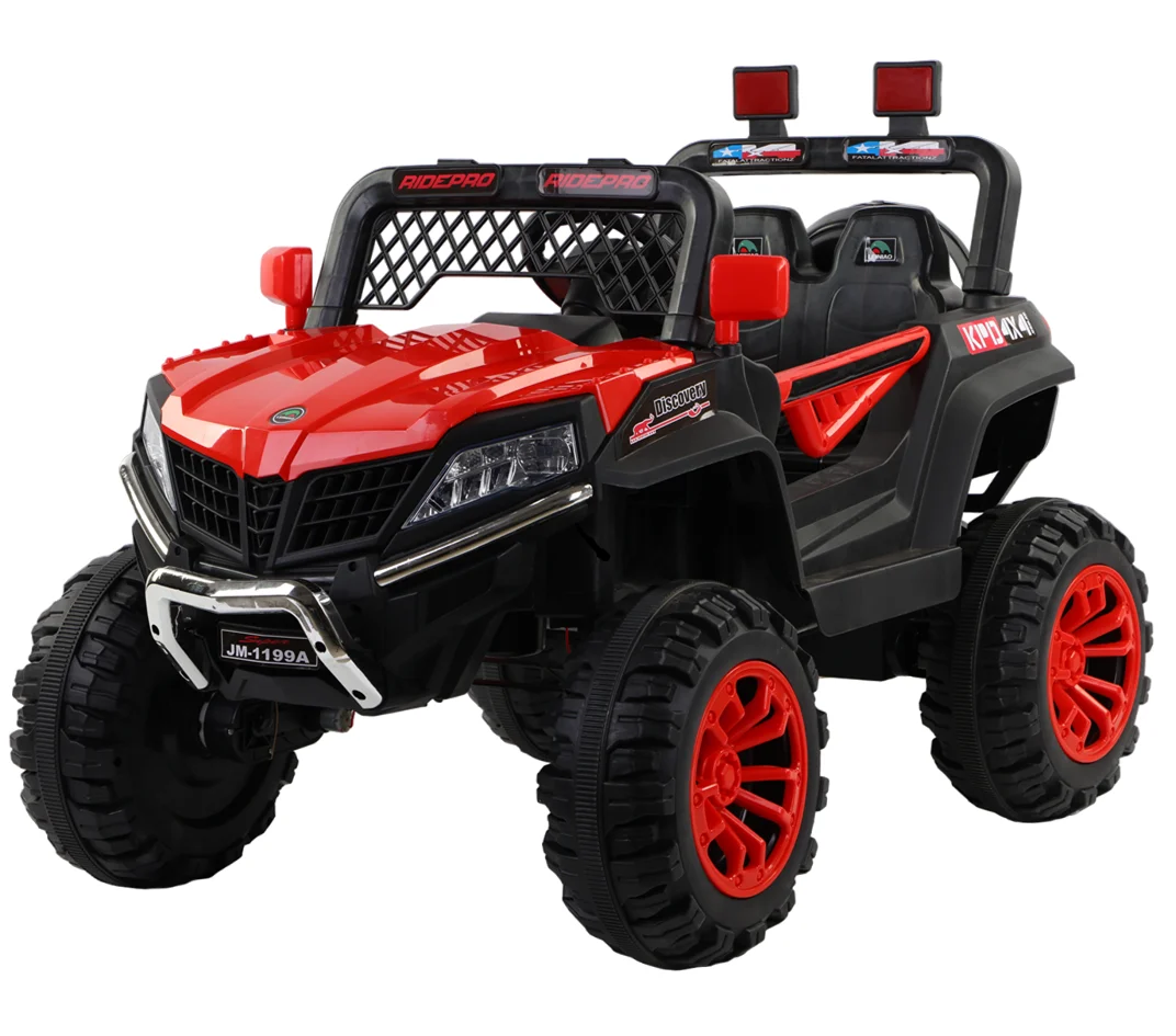 Unisex 12V Ride-On Electric Toy Car for Children Baby 4 Wheels Battery-Powered Plastic Material Light & MP3 Features Wholesale