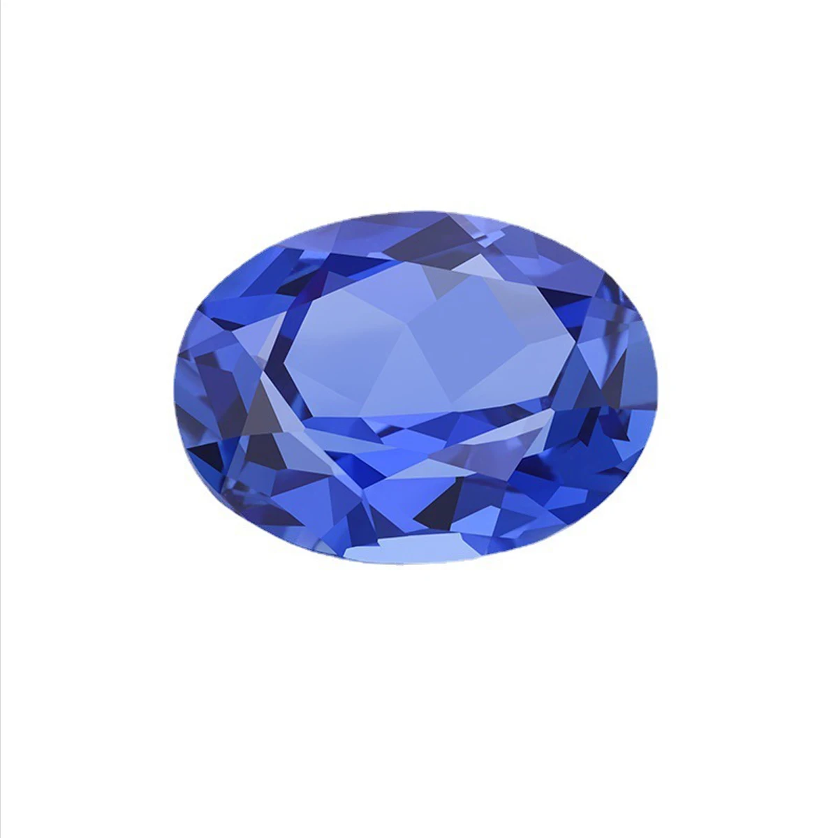 Oval Cut Lab Grown Loose Sapphire Real Hydrothermal Synthetic Royal Blue Sapphire Gemstone Stones