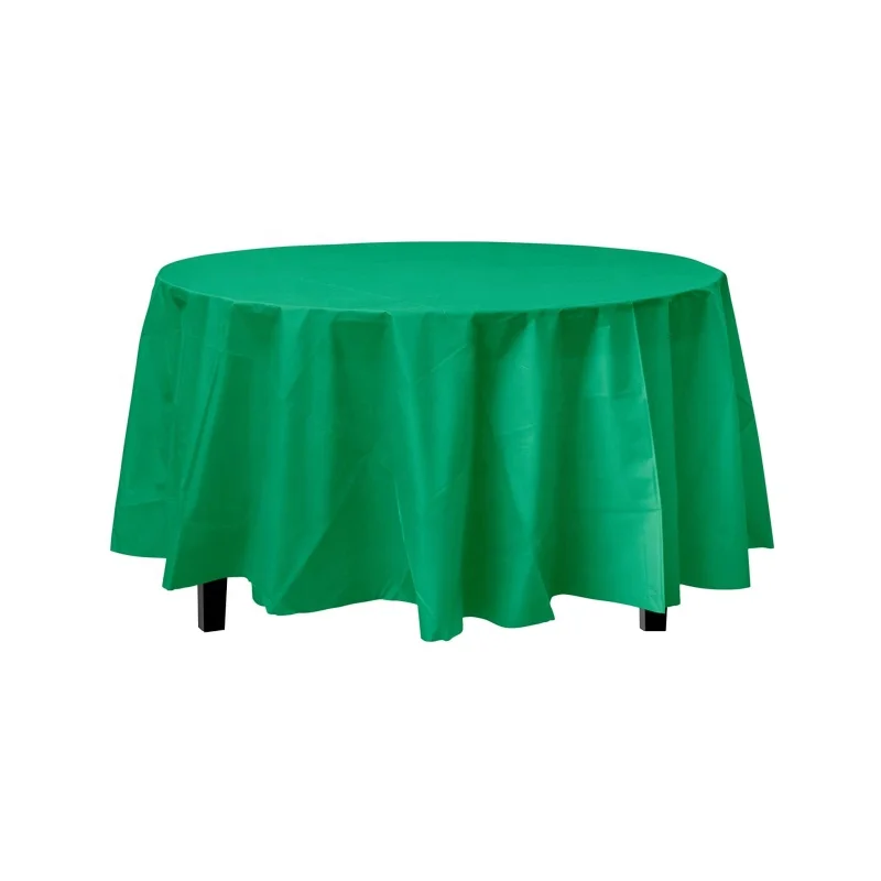 Premium Heavy Duty 84 51 inch Round Plastic Table Cover