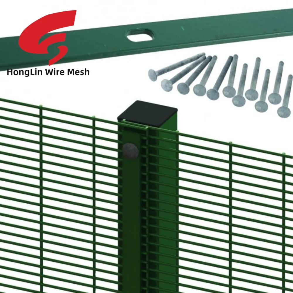 High perspective and high security dense mesh guardrail board airport railway prison safety fence 358 Security Boundary Fence