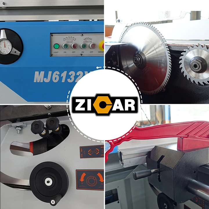 ZICAR Sliding Panel Table Saw Woodwork Saw Manufacturing Machines For Furniture Factory