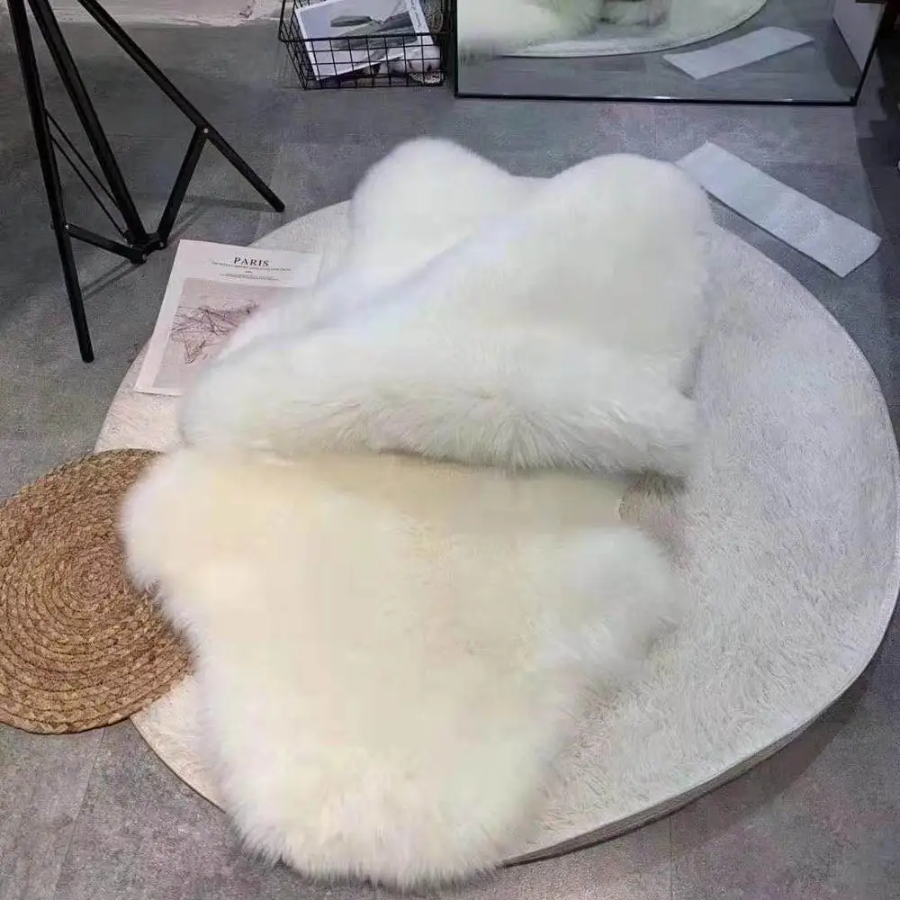 Прямая Заводская поставка большой пол из овчины 100% Детский ковер