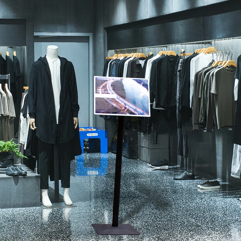 restaurant menu led display sign stand metal portable led display poster