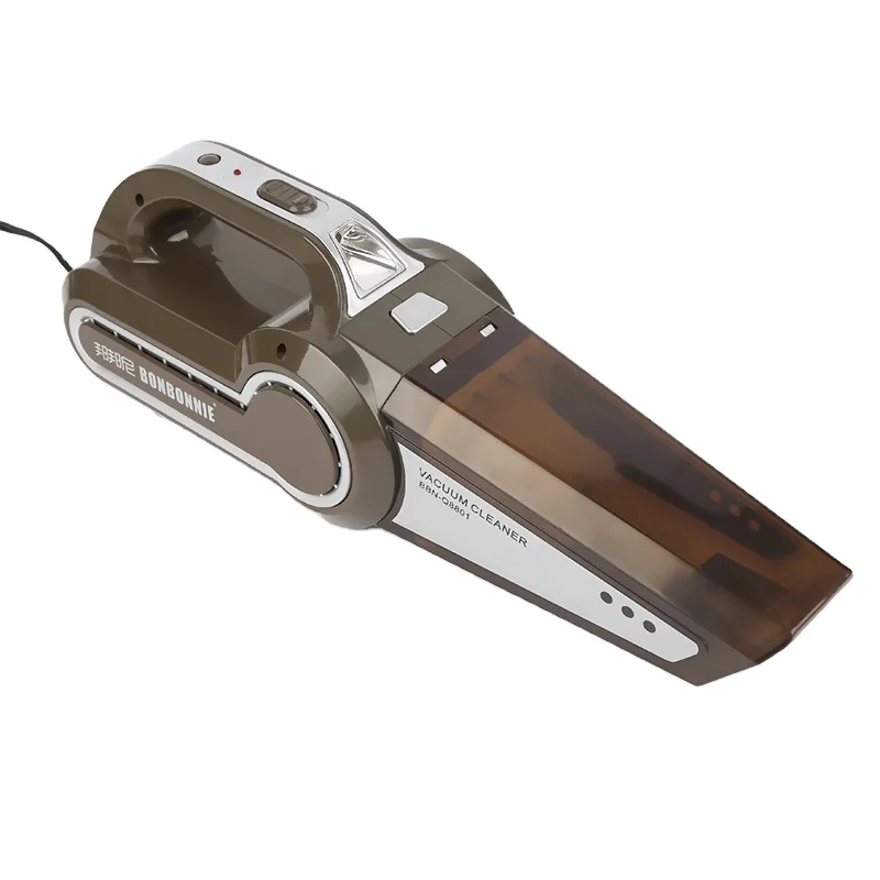 Multifunctional Car Vacuum Cleaner 12V 120W, Wet & Dry Vacuum Cleaner & Air CompressorTire Inflator LED Lights, Car Accessories