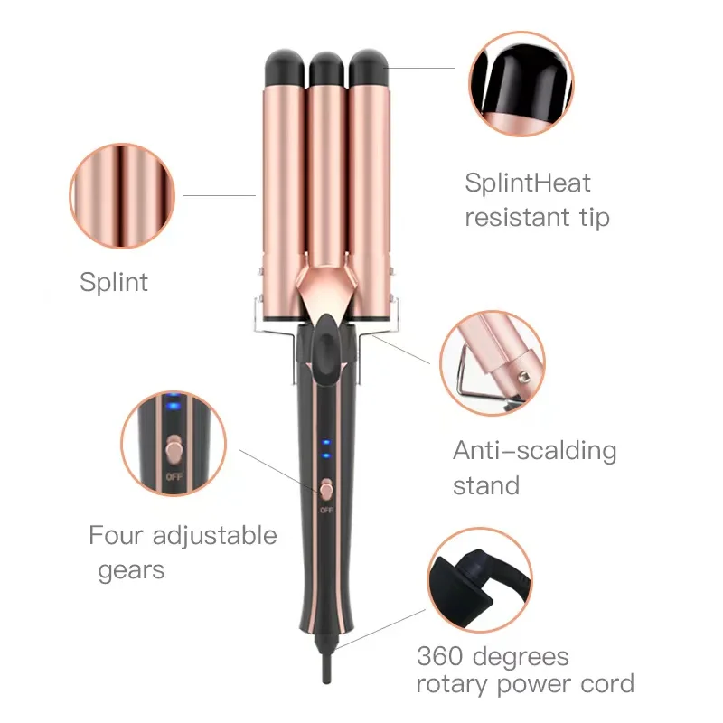 5-in -1 Interchangeable  Hair Curler Tiktok Amazon Wavytalk Hot Sale Flat Iron Professional Hair Curler  Waver Curling Iron