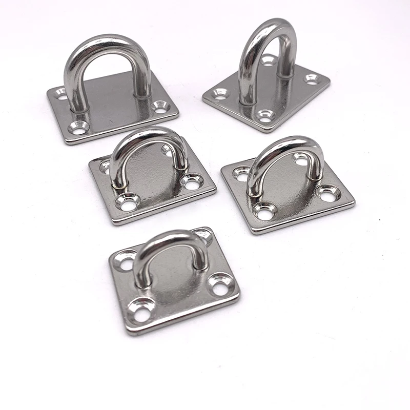6mm Stainless Steel 316 Square Pad Eye Plate For Boat Yacht