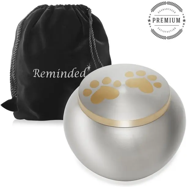 Wholesale Pet Memorial Cremation Urns for Dog and Cat Ashes Large Gold Urn up to 85 Lbs