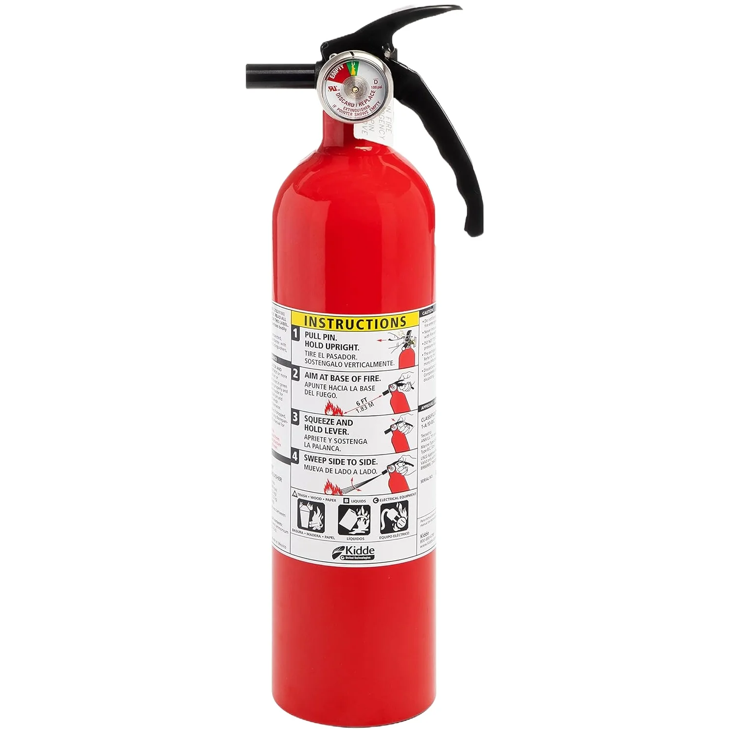 Stored Pressure ABC 1-10KG Dry Chemical Powder Fire Extinguisher
