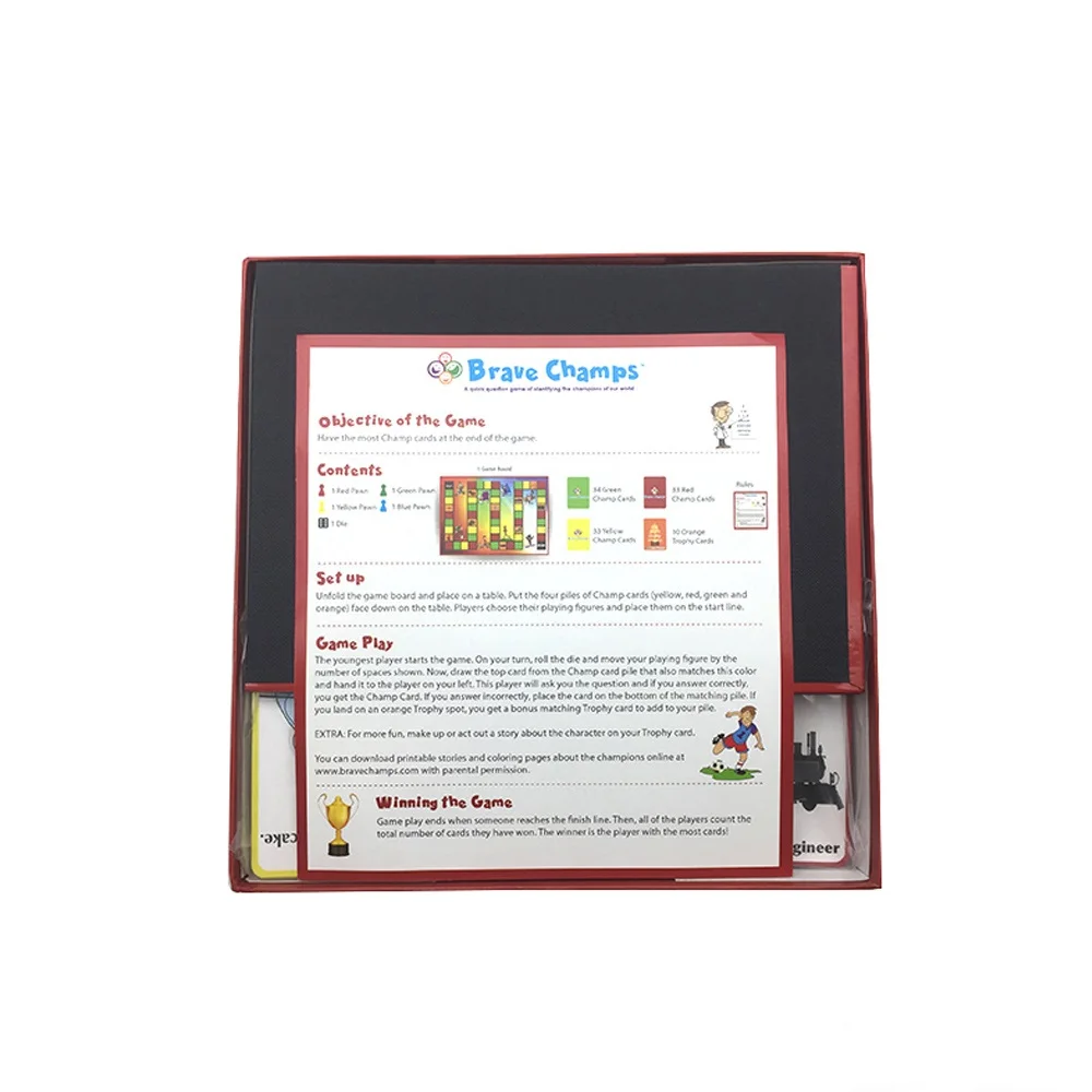 
Good Quality Custom Luxury Magnetic Colorful Matt Varnish Risk Christmas Playing Board Game 